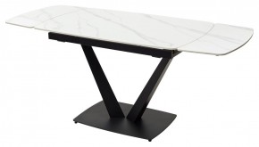 Стол ALATRI 120 MATT WHITE MARBLE SOLID CERAMIC / BLACK, ®DISAUR в Еманжелинске - emanzhelinsk.mebel24.online | фото 10