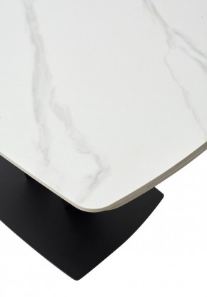 Стол ALATRI 120 MATT WHITE MARBLE SOLID CERAMIC / BLACK, ®DISAUR в Еманжелинске - emanzhelinsk.mebel24.online | фото 11