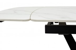 Стол ALATRI 120 MATT WHITE MARBLE SOLID CERAMIC / BLACK, ®DISAUR в Еманжелинске - emanzhelinsk.mebel24.online | фото 5
