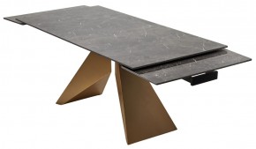 Стол ALES 180 BLACK GRAVE SOLID CERAMIC, керамика / бронзовый, ®DISAUR в Еманжелинске - emanzhelinsk.mebel24.online | фото 9
