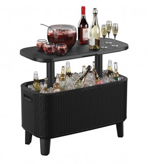 Стол Беви Бар (Bevy Bar Large Cool Bar), графит в Еманжелинске - emanzhelinsk.mebel24.online | фото 3