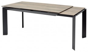 Стол CREMONA 180 KL-61 Под дерево, итальянская керамика / черный каркас, ®DISAUR в Еманжелинске - emanzhelinsk.mebel24.online | фото 7