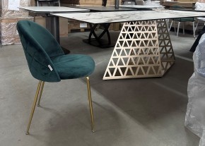 Стол ENNA 220 KL-188 Контрастный мрамор матовый, итальянская керамика/ каркас цвета шампань, ®DISAUR в Еманжелинске - emanzhelinsk.mebel24.online | фото 7