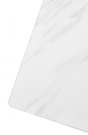 Стол FONDI 180 MARBLES KL-99 Белый мрамор матовый, итальянская керамика/ черный каркас, ®DISAUR в Еманжелинске - emanzhelinsk.mebel24.online | фото 6