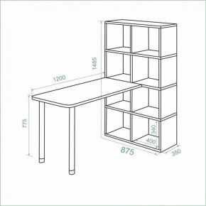 Стол компьютерный Bartolo в Еманжелинске - emanzhelinsk.mebel24.online | фото 2