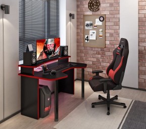 Стол компьютерный Домино Lite СКЛ-Игр140+НКИЛ140 в Еманжелинске - emanzhelinsk.mebel24.online | фото 2