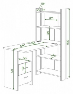 Стол компьютерный Домино Lite СТЛ-ОВ+С100Р в Еманжелинске - emanzhelinsk.mebel24.online | фото 2