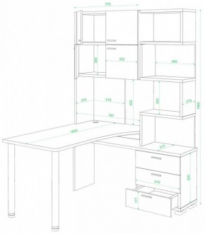Стол компьютерный Домино нельсон СР-500М/160 в Еманжелинске - emanzhelinsk.mebel24.online | фото 2