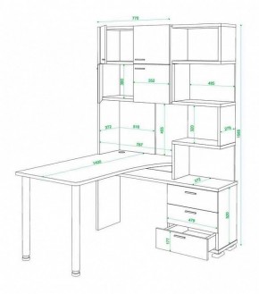 Стол компьютерный Домино нельсон СР-500М140 в Еманжелинске - emanzhelinsk.mebel24.online | фото 3