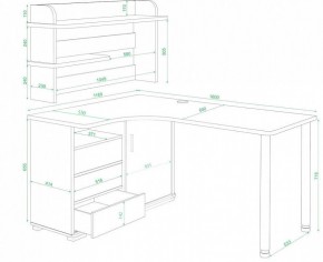 Стол компьютерный Домино СР-145М в Еманжелинске - emanzhelinsk.mebel24.online | фото 2