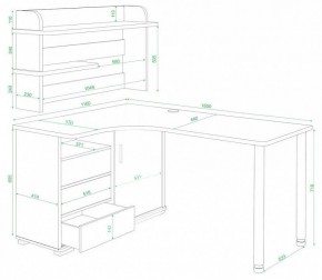 Стол компьютерный Домино СР-145М в Еманжелинске - emanzhelinsk.mebel24.online | фото 2