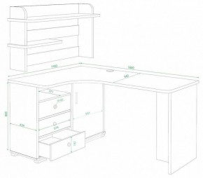 Стол компьютерный Домино СР-165 в Еманжелинске - emanzhelinsk.mebel24.online | фото 2