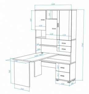Стол компьютерный Домино СР-620/140 в Еманжелинске - emanzhelinsk.mebel24.online | фото 3