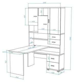 Стол компьютерный Домино СР-620/180 в Еманжелинске - emanzhelinsk.mebel24.online | фото 2