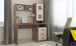 ФАВОРИТ Стол компьютерный (ясень шимо комб.) в Еманжелинске - emanzhelinsk.mebel24.online | фото
