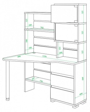 Стол компьютерный СР-322 в Еманжелинске - emanzhelinsk.mebel24.online | фото 2