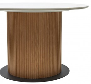 Стол MESA D120 цвет БЕЛЫЙ МРАМОР M326 / Каркас OAK, ®DISAUR в Еманжелинске - emanzhelinsk.mebel24.online | фото 6