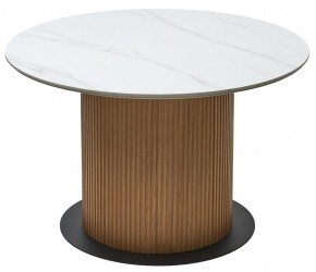Стол MESA D120 цвет БЕЛЫЙ МРАМОР M326 / Каркас OAK, ®DISAUR в Еманжелинске - emanzhelinsk.mebel24.online | фото 7