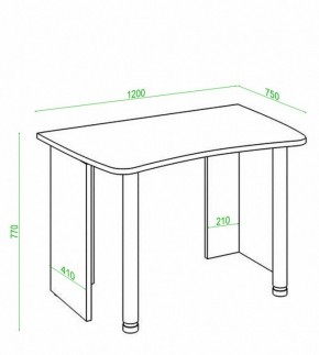 Стол офисный Домино Лайт СКЛ-Софт120 в Еманжелинске - emanzhelinsk.mebel24.online | фото 3