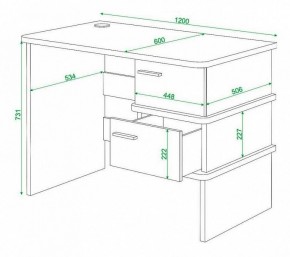 Стол письменный Домино нельсон СД-15С в Еманжелинске - emanzhelinsk.mebel24.online | фото 3