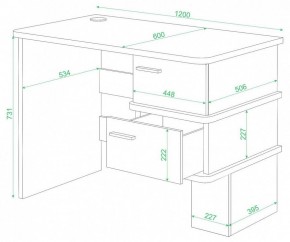 Стол письменный Домино СД-15 С в Еманжелинске - emanzhelinsk.mebel24.online | фото 2