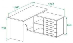 Стол письменный КСТ-109Л в Еманжелинске - emanzhelinsk.mebel24.online | фото 3