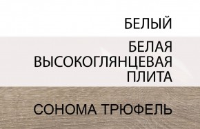 Стол письменный /TYP 80, LINATE ,цвет белый/сонома трюфель в Еманжелинске - emanzhelinsk.mebel24.online | фото 4