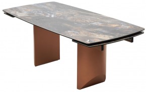 Стол ПУАНТО 200 TITANIUM LAWA NERO, керамика / МЕДЬ каркас М-City в Еманжелинске - emanzhelinsk.mebel24.online | фото 8