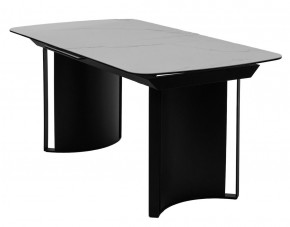 Стол RASMUS 160 TL-45 Белый мрамор, испанская керамика / черный каркас, ®DISAUR в Еманжелинске - emanzhelinsk.mebel24.online | фото 1