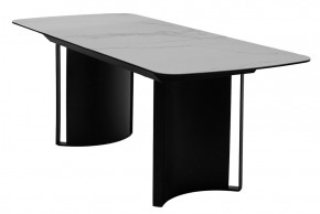 Стол RASMUS 160 TL-45 Белый мрамор, испанская керамика / черный каркас, ®DISAUR в Еманжелинске - emanzhelinsk.mebel24.online | фото 4