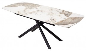 Стол RIVOLI 140 GLOSS LUXURY PANDORA SOLID CERAMIC / BLACK, ®DISAUR в Еманжелинске - emanzhelinsk.mebel24.online | фото 2