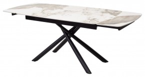 Стол RIVOLI 140 GLOSS LUXURY PANDORA SOLID CERAMIC / BLACK, ®DISAUR в Еманжелинске - emanzhelinsk.mebel24.online | фото 7