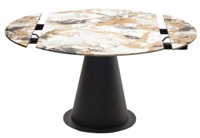 Стол TERAMO 135 GLOSS GRAND JADE SOLID CERAMIC, керамика, поворотн.механизм / Черный каркас, ®DISAUR в Еманжелинске - emanzhelinsk.mebel24.online | фото 14