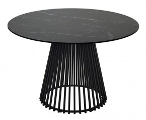 Стол TERNI 120 MATT BLACK MARBLE SOLID CERAMIC Черный мрамор матовый, керамика /Черн.каркас, ®DISAUR в Еманжелинске - emanzhelinsk.mebel24.online | фото 8