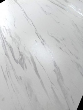 Стол VASTO 180 MARBLES KL-99 Белый мрамор матовый, итальянская керамика/ черный каркас, ®DISAUR в Еманжелинске - emanzhelinsk.mebel24.online | фото 3