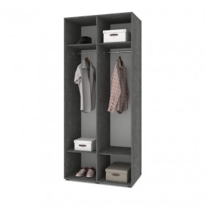 СТОУН С21 Шкаф 2-х створчатый (камень темный/ирландский дуб) в Еманжелинске - emanzhelinsk.mebel24.online | фото 3