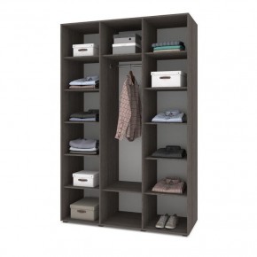 СТОУН С32 Шкаф 3-х створчатый (камень темный/ирландский дуб) в Еманжелинске - emanzhelinsk.mebel24.online | фото 3