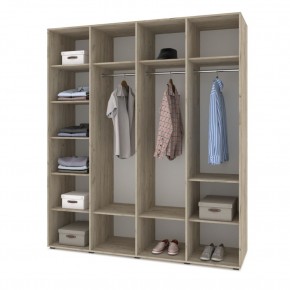 СТОУН С41 Шкаф 4-х створчатый (анкор темный/анкор светлый) в Еманжелинске - emanzhelinsk.mebel24.online | фото 3