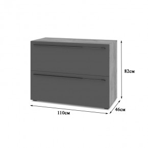 СТОУН С81 Комод (золотой дуб/графит) в Еманжелинске - emanzhelinsk.mebel24.online | фото 2