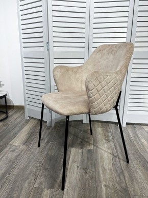 Стул AMARETTO VBP206 античный светло-бежевый, велюр без пальчикового эффекта /черный каркас, М-City в Еманжелинске - emanzhelinsk.mebel24.online | фото 7