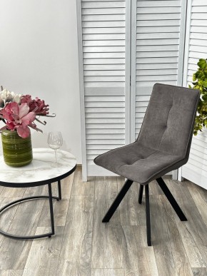 Стул BRONX, 360 град. поворот. B28 Темно-серый, велюр / черный каркас, М-City в Еманжелинске - emanzhelinsk.mebel24.online | фото 4