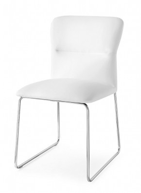 Стул FRIDA CB/1806-SK  MT.P77 CHROMED/  SKUBA S92 OPTIC WHITE в Еманжелинске - emanzhelinsk.mebel24.online | фото 1