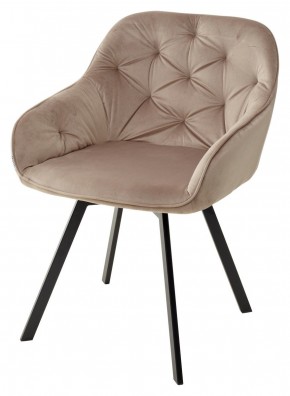 Стул GALE 360 град. поворот. BLUVEL-40 BEIGE, велюр/ черный каркас, М-City в Еманжелинске - emanzhelinsk.mebel24.online | фото 1