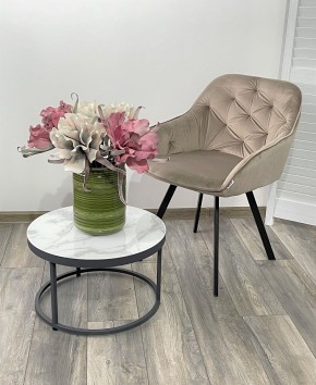 Стул GALE 360 град. поворот. BLUVEL-40 BEIGE, велюр/ черный каркас, М-City в Еманжелинске - emanzhelinsk.mebel24.online | фото 2