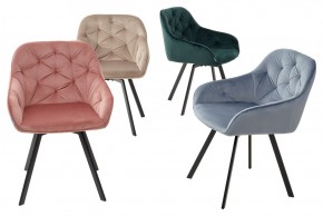 Стул GALE 360 град. поворот. BLUVEL-40 BEIGE, велюр/ черный каркас, М-City в Еманжелинске - emanzhelinsk.mebel24.online | фото 3