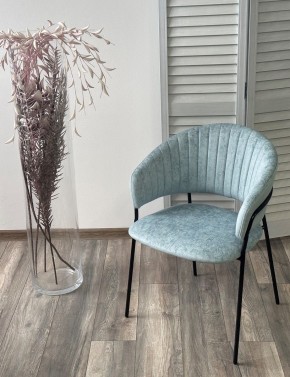 Стул ГЕММА, цвет RAIN 7 breeze, велюр / черный каркас М-City в Еманжелинске - emanzhelinsk.mebel24.online | фото 4
