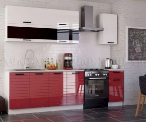 ТЕХНО-3 Кухонный гарнитур 2,0 м Компоновка №2 в Еманжелинске - emanzhelinsk.mebel24.online | фото 2