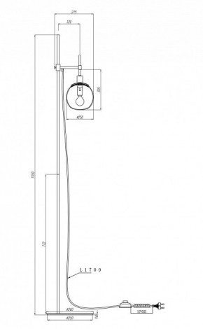 Торшер Maytoni Erich MOD221-FL-01-N в Еманжелинске - emanzhelinsk.mebel24.online | фото 3