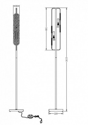 Торшер Maytoni Marmo MOD099FL-02G в Еманжелинске - emanzhelinsk.mebel24.online | фото 2