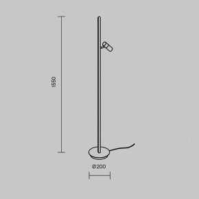 Торшер Maytoni Thin MOD395FL-L28BS3K в Еманжелинске - emanzhelinsk.mebel24.online | фото 4